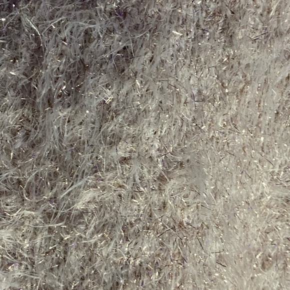 Fuzzy Pale Pink Sparkle Sweater - Picture 2 of 5